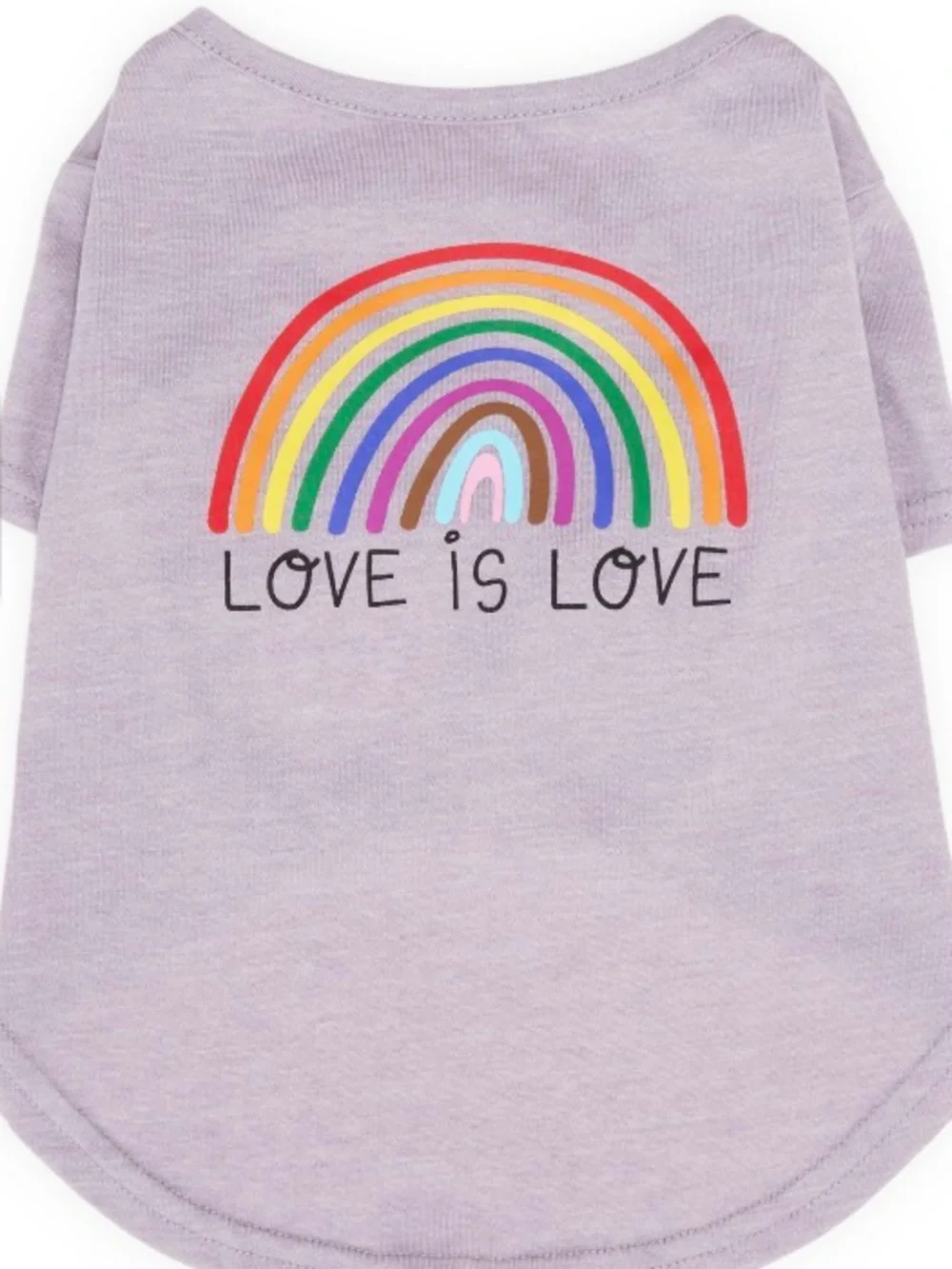 Grey Youly XS  'Love Is Love' Rainbow Tee